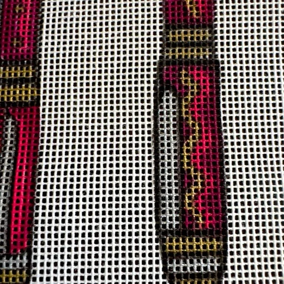 Hand-Painted “Pen Set” Needlepoint Canvas - Picture 5 of 7